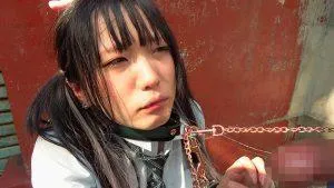 日泉舞香JK制服,イラマチオ,コスプレ,よだれ,野外プレイ,首輪