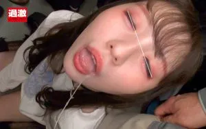 美雲そらよだれ,地雷メイク,泡唾液,電車