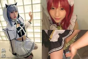 松井日奈子アニメコスプレ,コスプレ,メイド服,手マン,手マン潮吹き,着衣プレイ,顔面接写