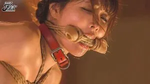 新村あかりSM,ハードSM,ビットギャグ,よだれ,拘束,猿轡,緊縛,首輪