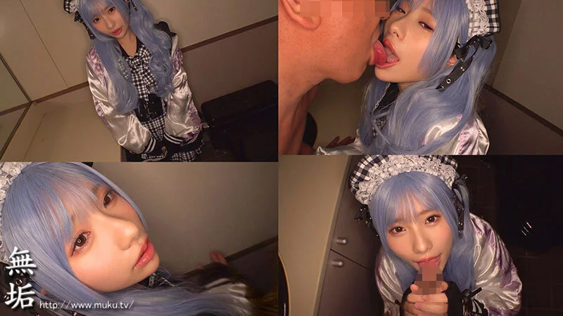 無料画像：松井日奈子アニメコスプレ,フェラチオ,ベロキス,手コキ,着衣プレイ,顔面接写